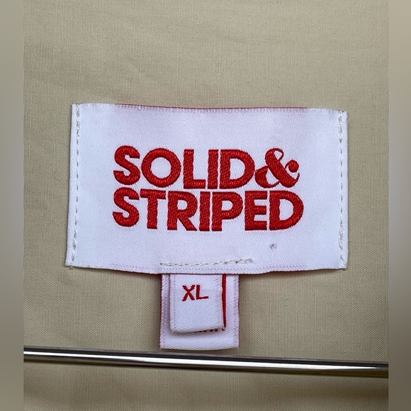 Solid & striped tan boyfriend size XL tan long sleeve shirt - Picture 5 of 11